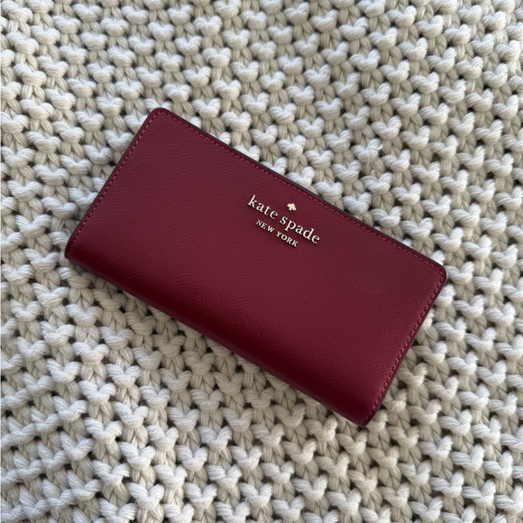 kate spade Handbags - kate spade Burgundy Wallet
